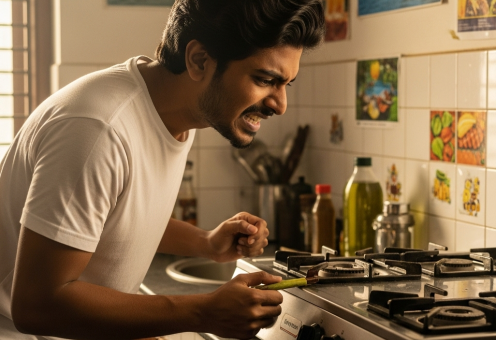 Frustrated young man over judgement 