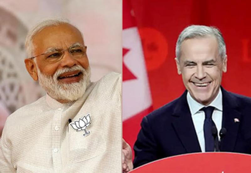 Mark Carney and Narendra Modi