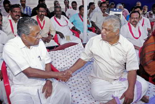 pinarayi vijayan and mv jayarajan