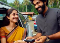 പാർക്കിംഗ് സ്ഥലത്തെ  സൂപ്പർ നിമിഷങ്ങൾ